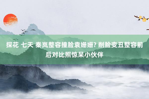 探花 七天 秦岚整容撞脸袁姗姗? 削脸变丑整容前后对比照惊呆小伙伴