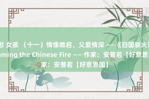 自慰 女孩 （十一）情愫微启、父爱情深 ——《归国驯火记》 Taming the Chinese Fire —— 作家：安普若【好意思国】